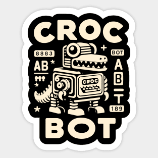 Croc Bot Crocodile Alligator Robot Sticker